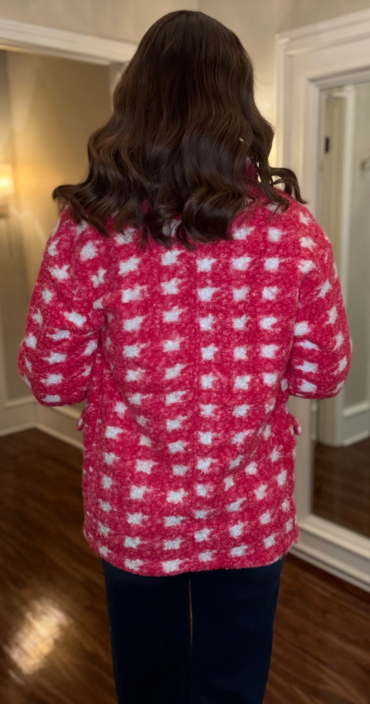 ACTIVE BASIC DOUBLE BREASTED BOUCLE JACKET 11.4