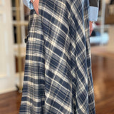 PLAID MAXI SKIRT