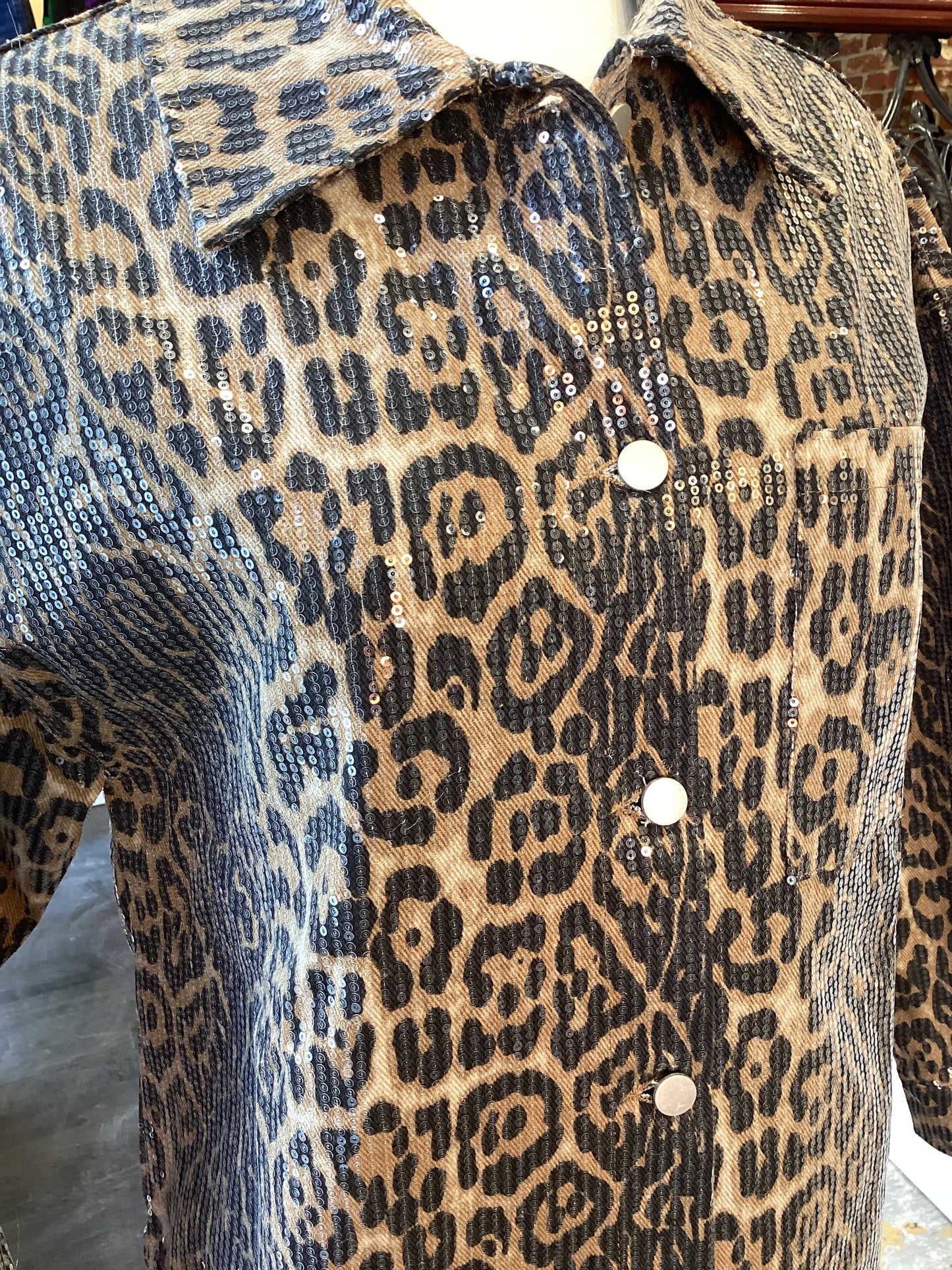 AIBLEE LEOPARD SEQUIN JACKET 1.31