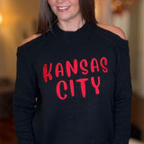 EMBROIDERED KC SWEATER WITH CUT OUTS 8.17
