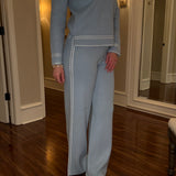 AUGUST MAX STITCH KNIT LONG PANTS 2.5