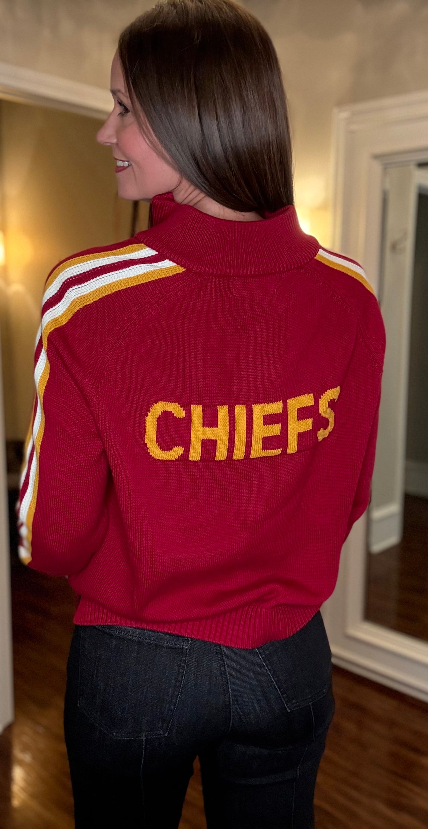 CHIEFS CUTOM 1/2 ZIP SWEATER 10.20
