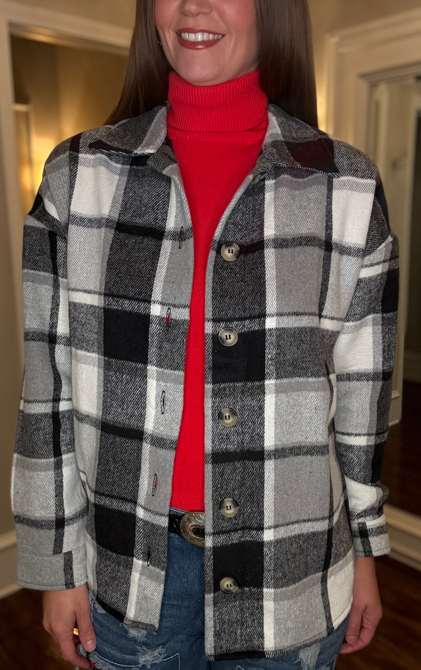 GAMEDAY COUTURE PLAID CHIEFS JACKET 9.23