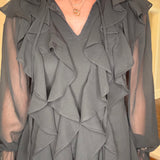 MUSTARD SEED BLACK FLIRTY DRESS 9.25