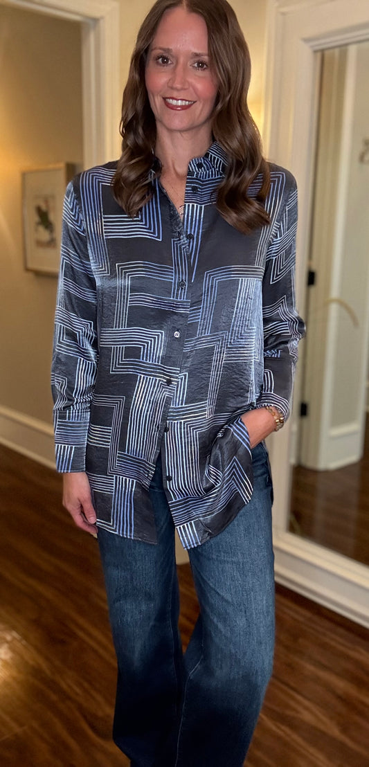 YEST BIBIANA L/S PRINT TOP (multiple colors) 7.30