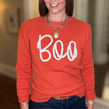 BOO ORANGE SWEATER 8.17