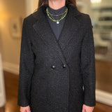 ESQUALO BLACK BOUCLE' JACKET 7.27