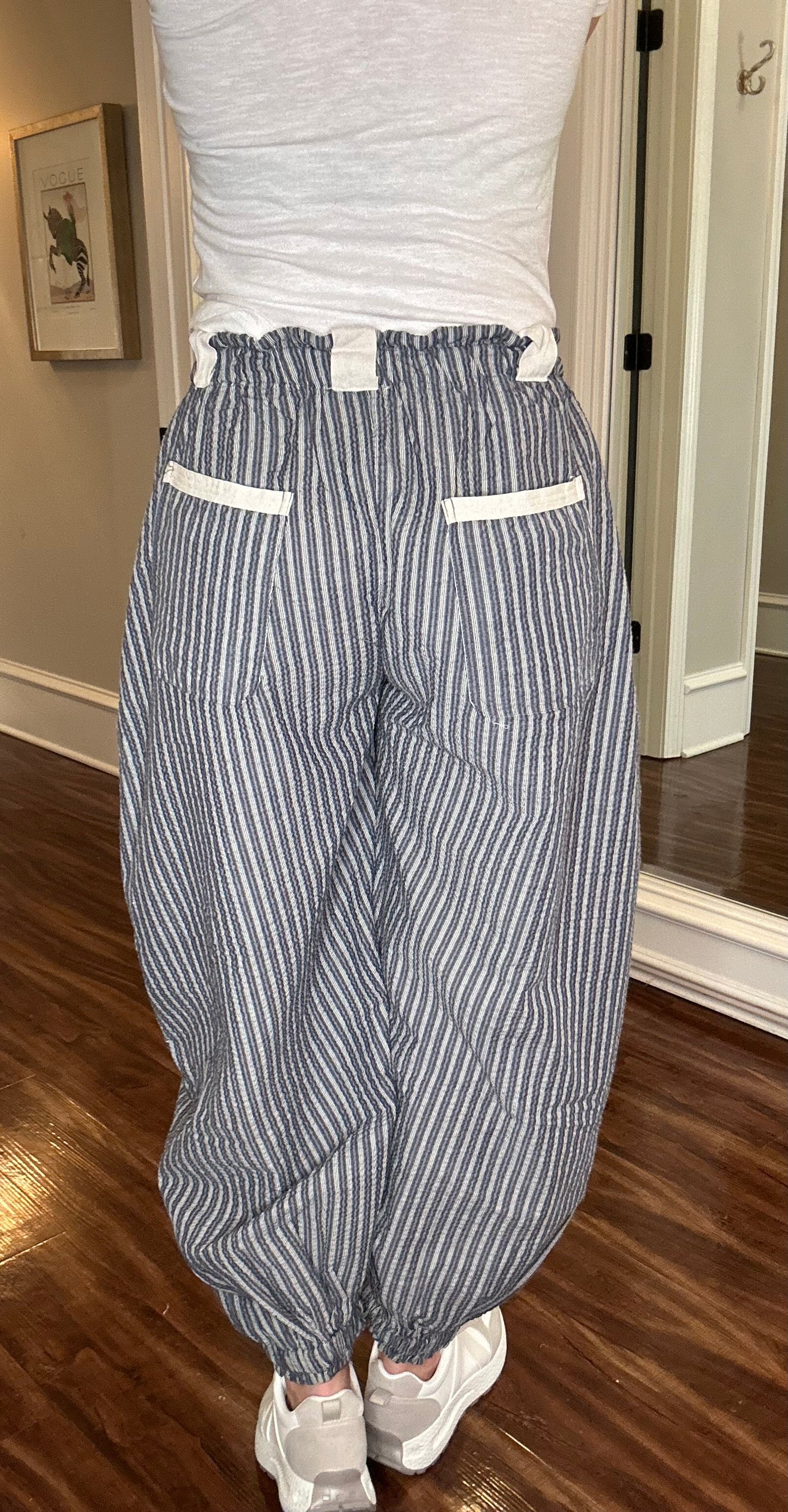 EE:SOME STRIPED HOBO JOGGER PANTS 1.15