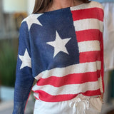 BRAND BAZAR STARS AND STRIPE SWEATER 5.5