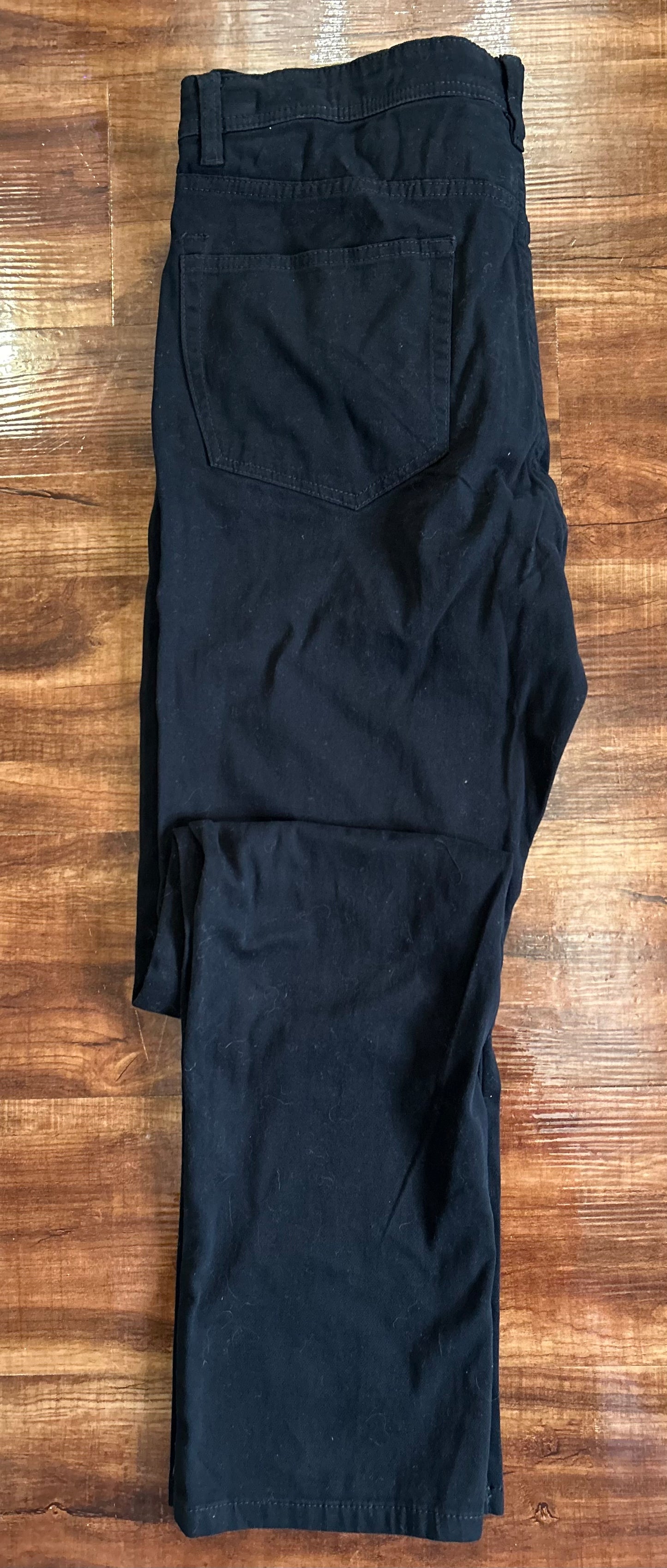 JACHS BLACK STRETCH STRAIGHT FIT PANT 8.13