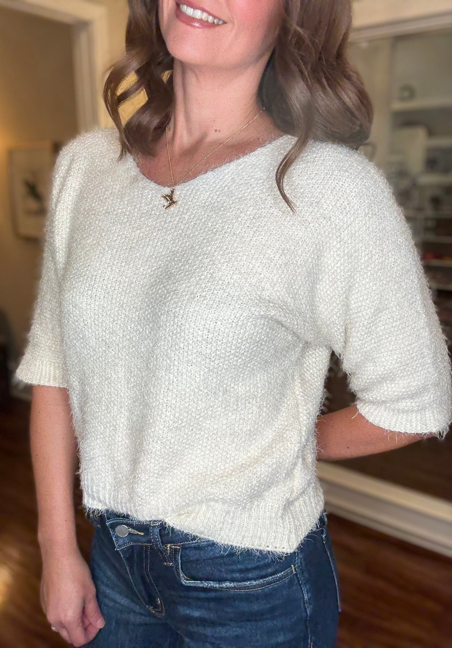 LOOK MODE EYELASH SWEATER (multiple colors) 8.26