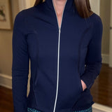 NAVY LONG SLEEVE ATHLETIC JACKETS 1.27