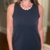 MONO B LAGUNA SCUBA SHIFT DRESS 8.17