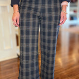 FAUX CUFF PLAID PANT 9.18