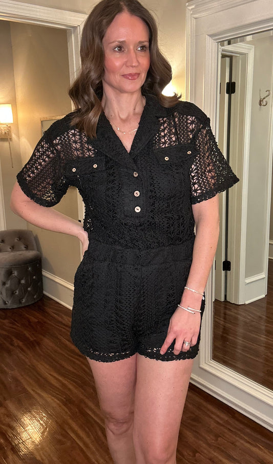 BLACK LACE ROMPER 2.3