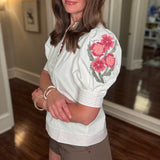 MARY SQUARE EMMIE IVORY TOP 6.16