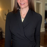 BLACK WRAP BLOUSE 12.23