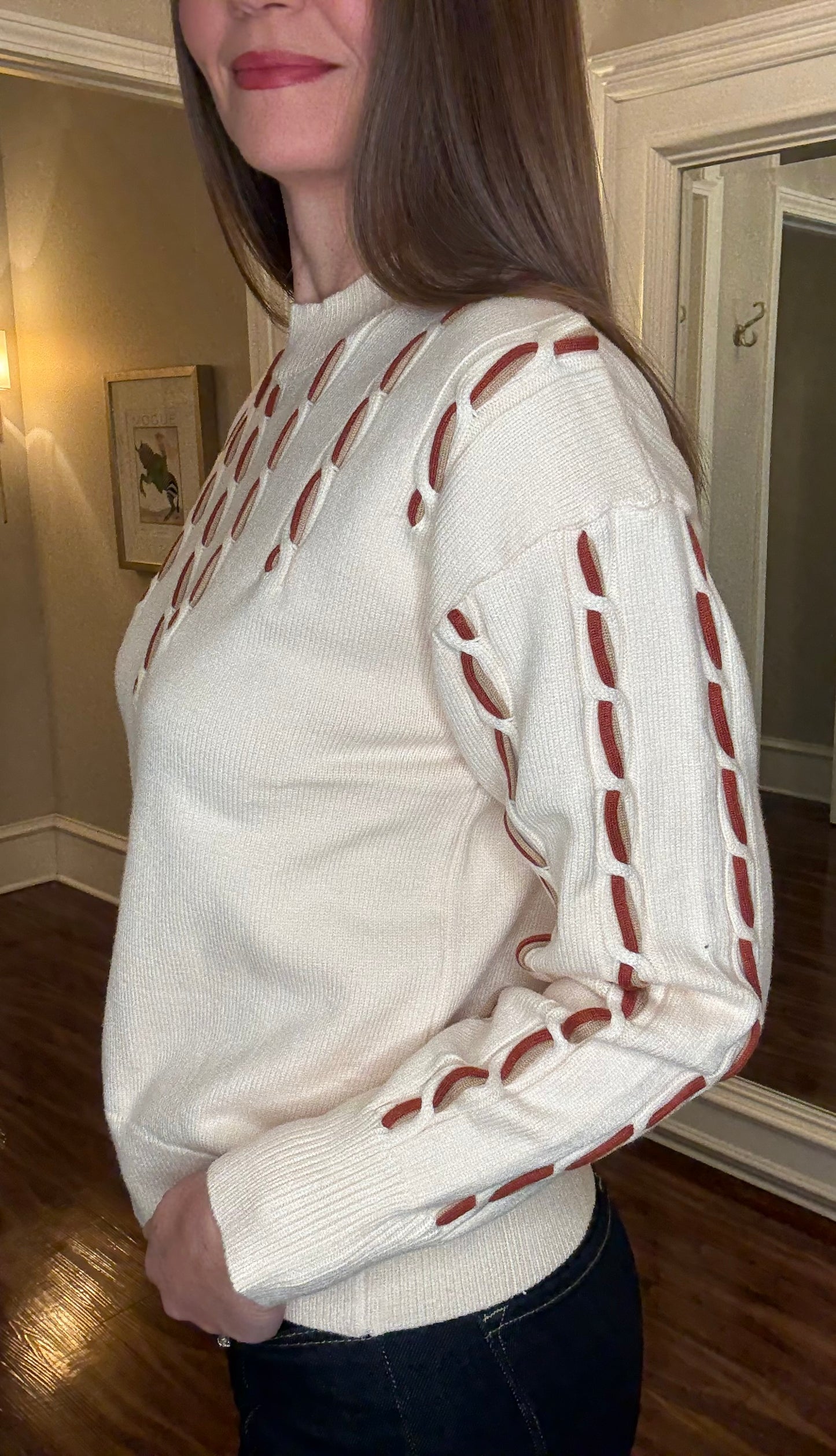 THML L/S DETAIL KNIT SWEATER 11.21