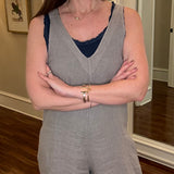 LOOK MODE TAUPE LINEN ROMPER 2.16