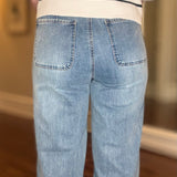 FDJ MEDIUM BLUE WIDE LEG JEAN 7.31