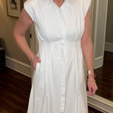 PLEATED COLLARED SHIRT DRESS 1.16