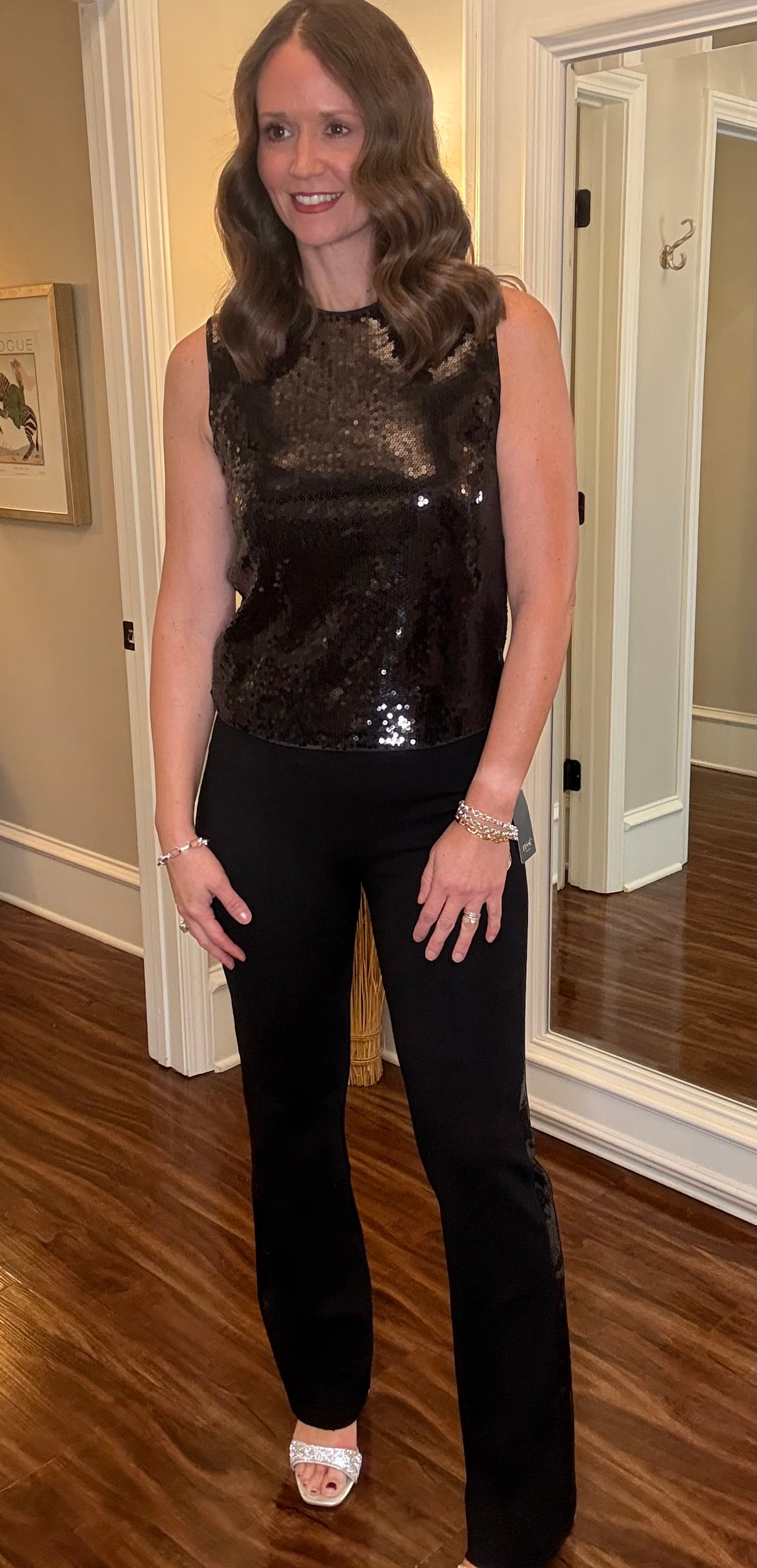 ADALINE BLACK SEQUIN SHELL 10.21