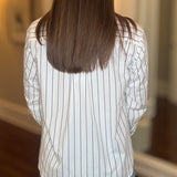 JENSEN STRIPED BUTTON DOWN SHIRT 9.8