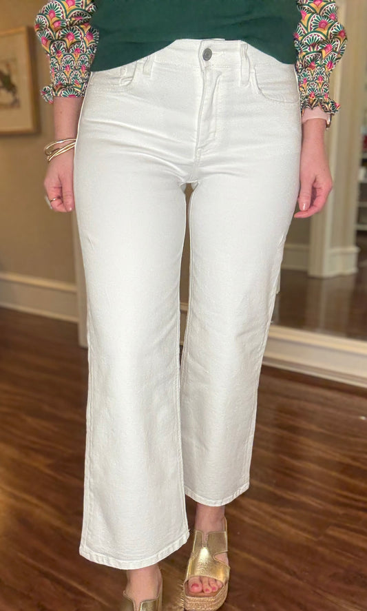 VERVET OLIVIA WIDE LEG WITH FINISHED HEM JEAN 5.28
