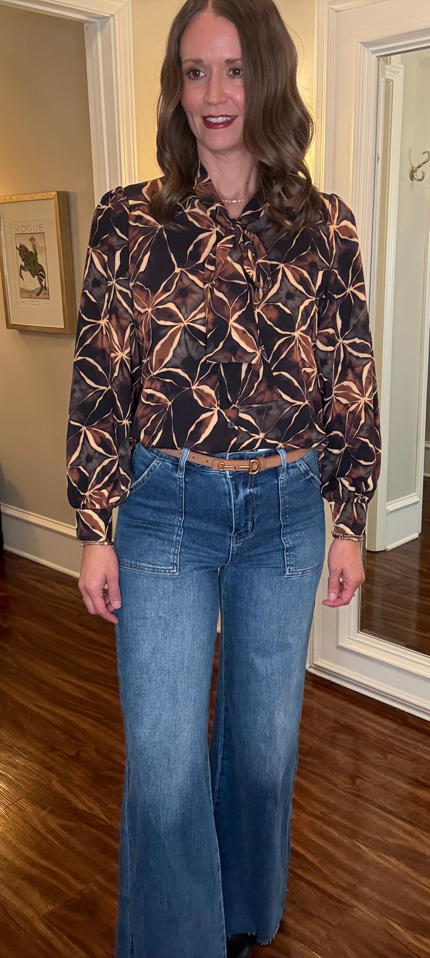 Q2 BLACK FLORAL BLOUSE 9.30