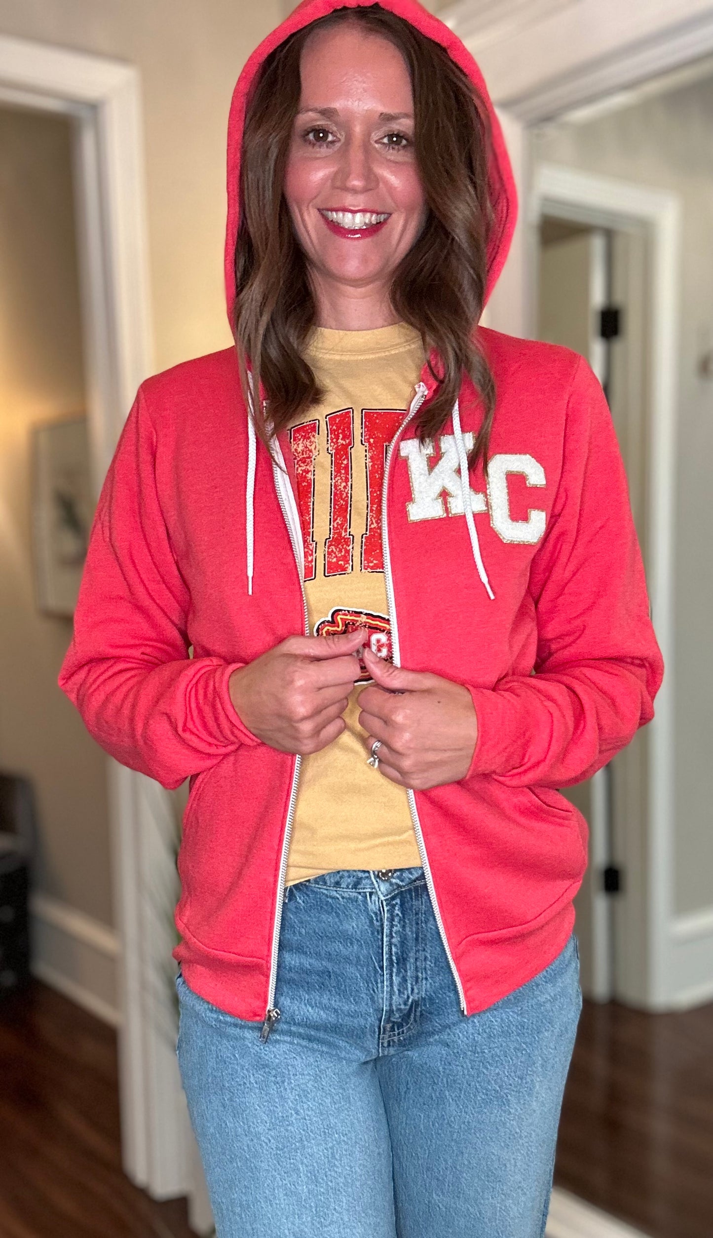 KC PATCH ZIP HOODIE