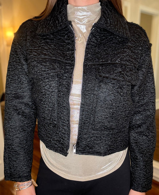 BOUCLE CROPPED JACKET 8.14
