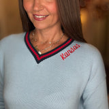 KANSAS HERITAGE 1912 V-NECK SWEATER 9.25