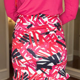 MULTIPLES RUFFLE HEM PRINT SKORT 1.15