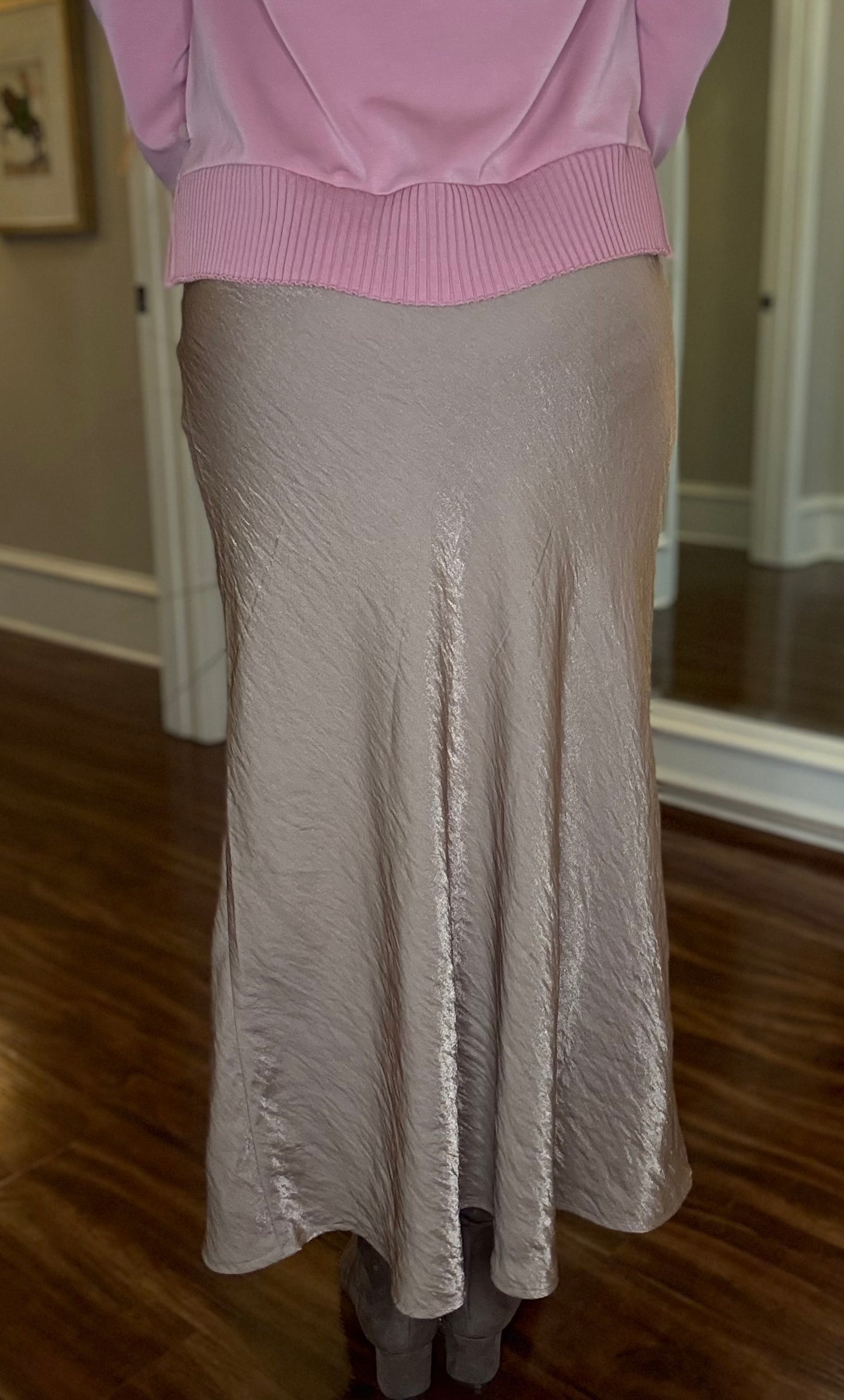 YEST BLANKA SHIMMER MAXI SKIRT 7.30