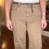 FDJ OLIVIA WIDE LEG JEAN - MAPLE 7.25