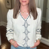 DYLAN ISABELLE TUNIC W/EMBROIDERY 3.27