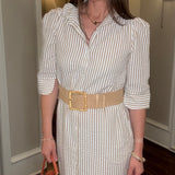 AAPPARELLA STRIPED DRESS 4.21