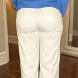 FDJ OLIVIA IVORY WIDE LEG ANKLE JEAN 2.5