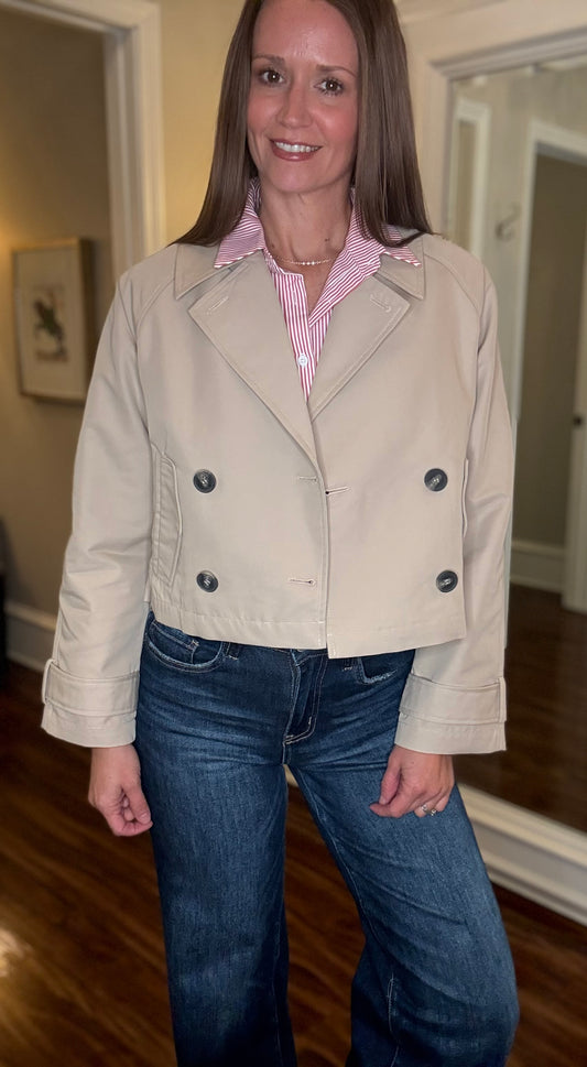 VELVET HEART TAN CROPPED JACKET 8.26