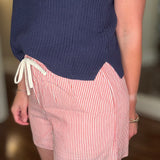 BUTTER MELON RED STRIPE SHORT 6.1