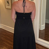 B&Y AERIES HALTER DRESS BLACK 6.13