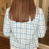 MULTIPLES BLUE TWEED JACKET 2.5
