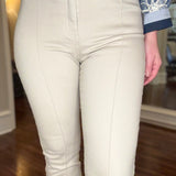 MULTIPLES PIN TUCK FLARE LEG CROP JEAN 12.17