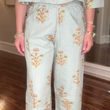 IVY JANE PRINT BARREL PANT 3.25