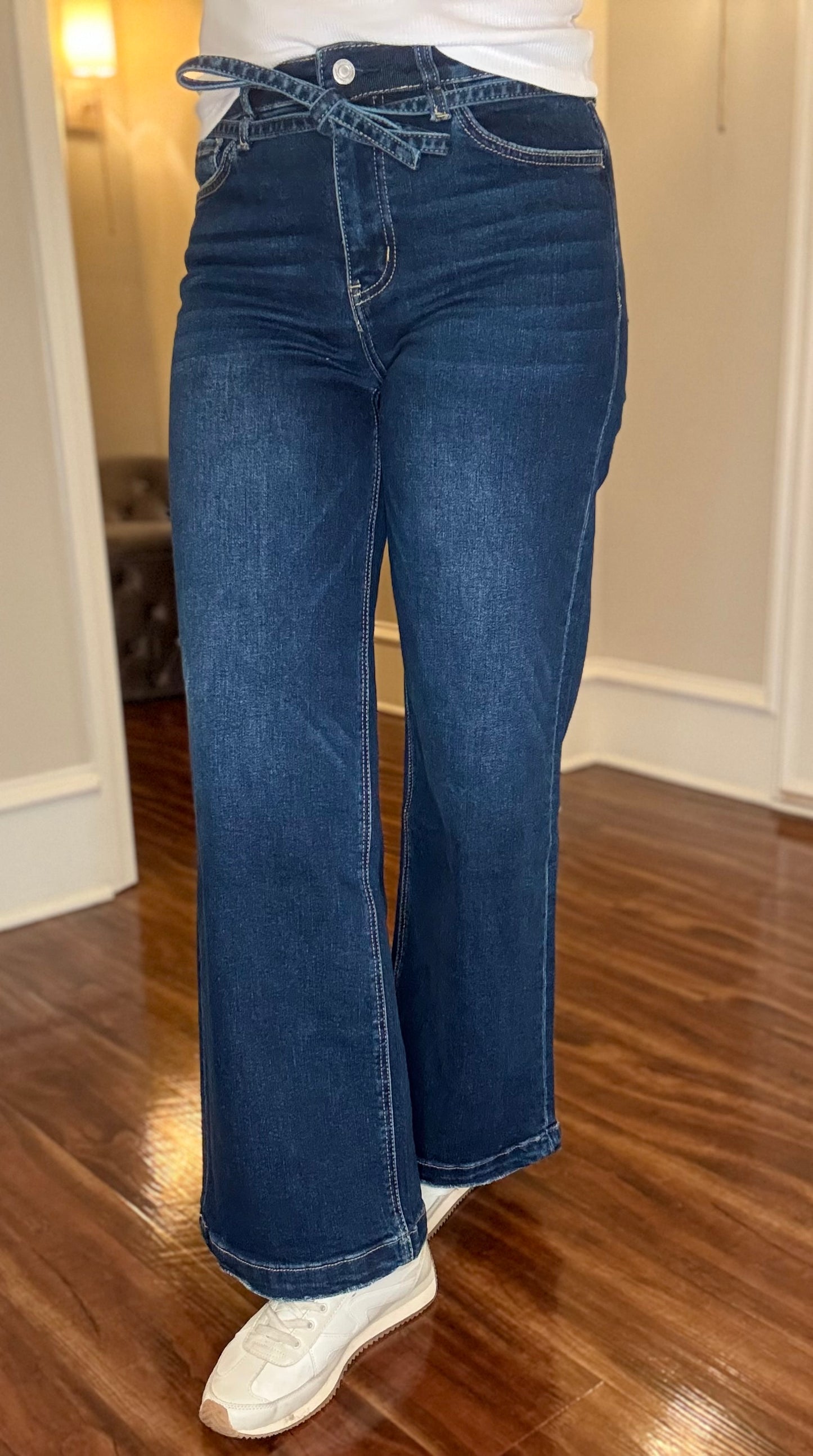 HIGH RISE WIDE LEG WITH TIE BELT 1.8