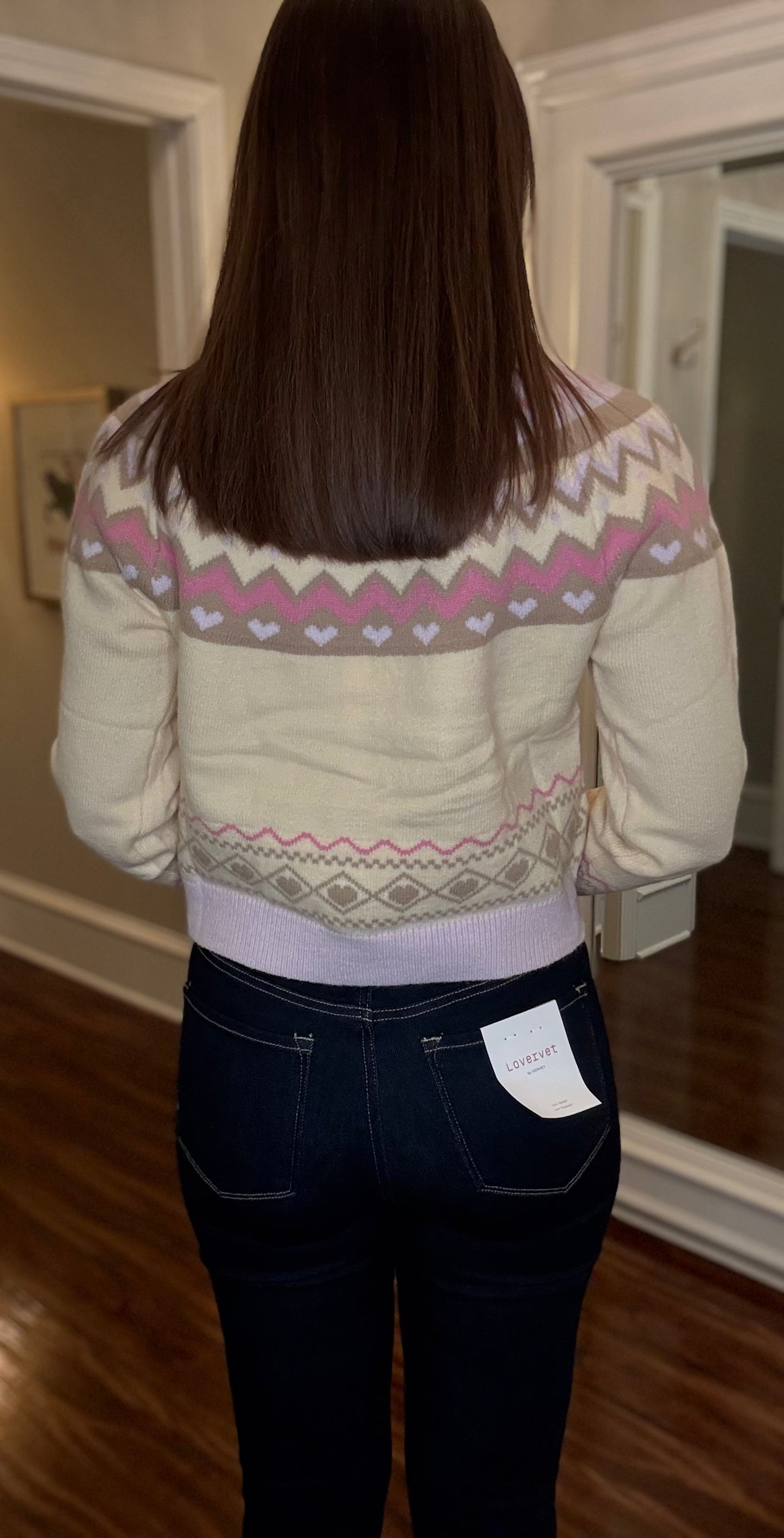 PINK FAIR ISLE SWEATER 11.24