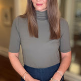 LYSSE CLARA MOCK NECK TOP 7.24