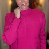 MOLLY BRACKEN RIBBED MOCK NECK SWEATER 10.12