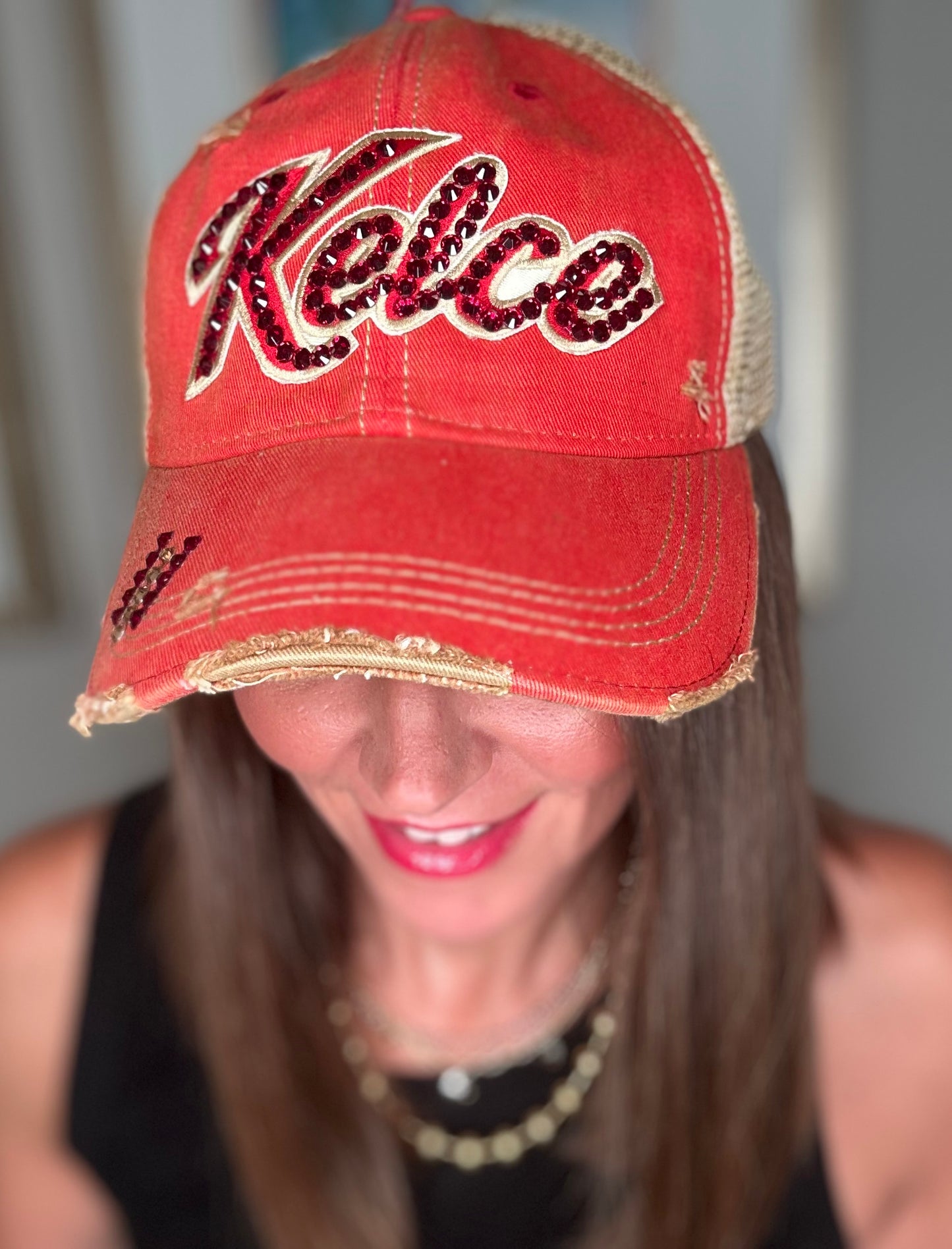 SEQUIN "KELCE" TRUCKER HAT 7.2