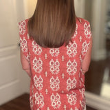 RUST PAISLEY S/L BLOUSE 7.2